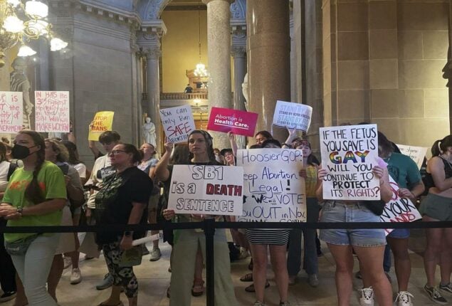 Indiana becomes the first state to approve Abortion ban