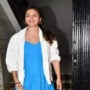 Alia Bhatt looks cute sporting a blue dress and pregnancy glow