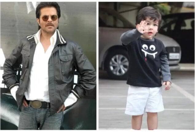 Anil Kapoor jokes he is doing a film with Taimur as his father