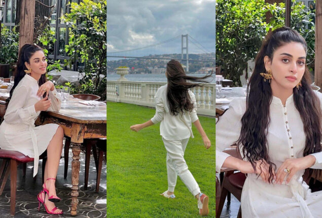 Anmol Baloch pretty as a pearl in white co-ords set