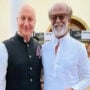 Anupam Kher meets Rajinikanth at Rashtrapati Bhawan