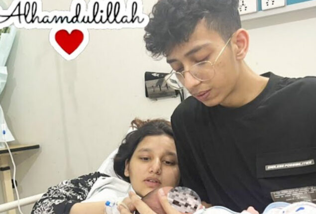  Nimra welcomes baby boy with hubby Asad