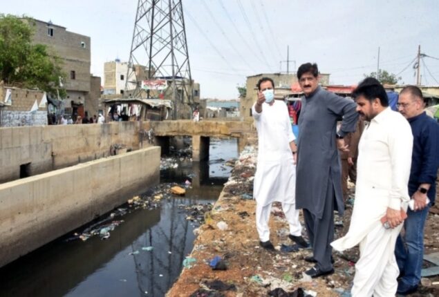 CM Sindh visits rain-affected areas of Sindh