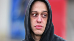 Pete Davidson looks upset in first picture after split with Kim Kardashian