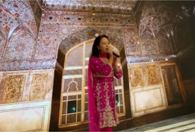 Chinese teacher singing the popular Pakistani song “Buhe Bariyan” went viral