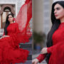 TikTok star Dolly stole hearts in red hot saree