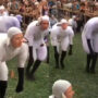 Weird contest: People dress like sheep and make baa baa sounds