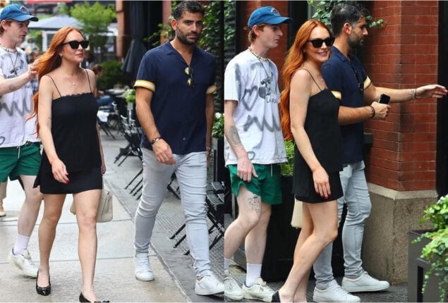 Lindsay Lohan day out with husband Bader Shammas in New York; See