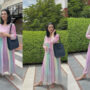 Sarah Khan gives perfect summer vibes in cute rainbow dress