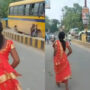 Watch: Woman chases groom on road after he refuses to marry