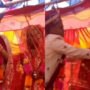 Viral: Dulha ,Dulhan force-feed each other ladoos, bride slap groom