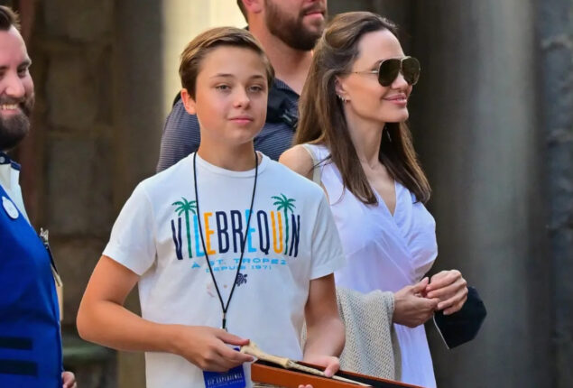 Angelina Jolie an dher son visited Universal Studios amid FBI lawsuit