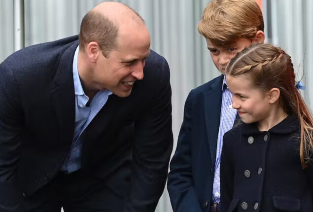 Prince William helps Princess Charlotte be ‘dominant’