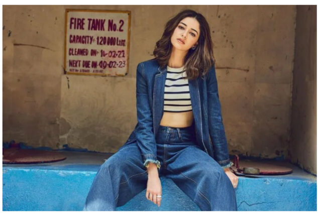 Ananya Panday advertises Liger in ‘Dilwalon ki Dilli’ in denim-on-denim.