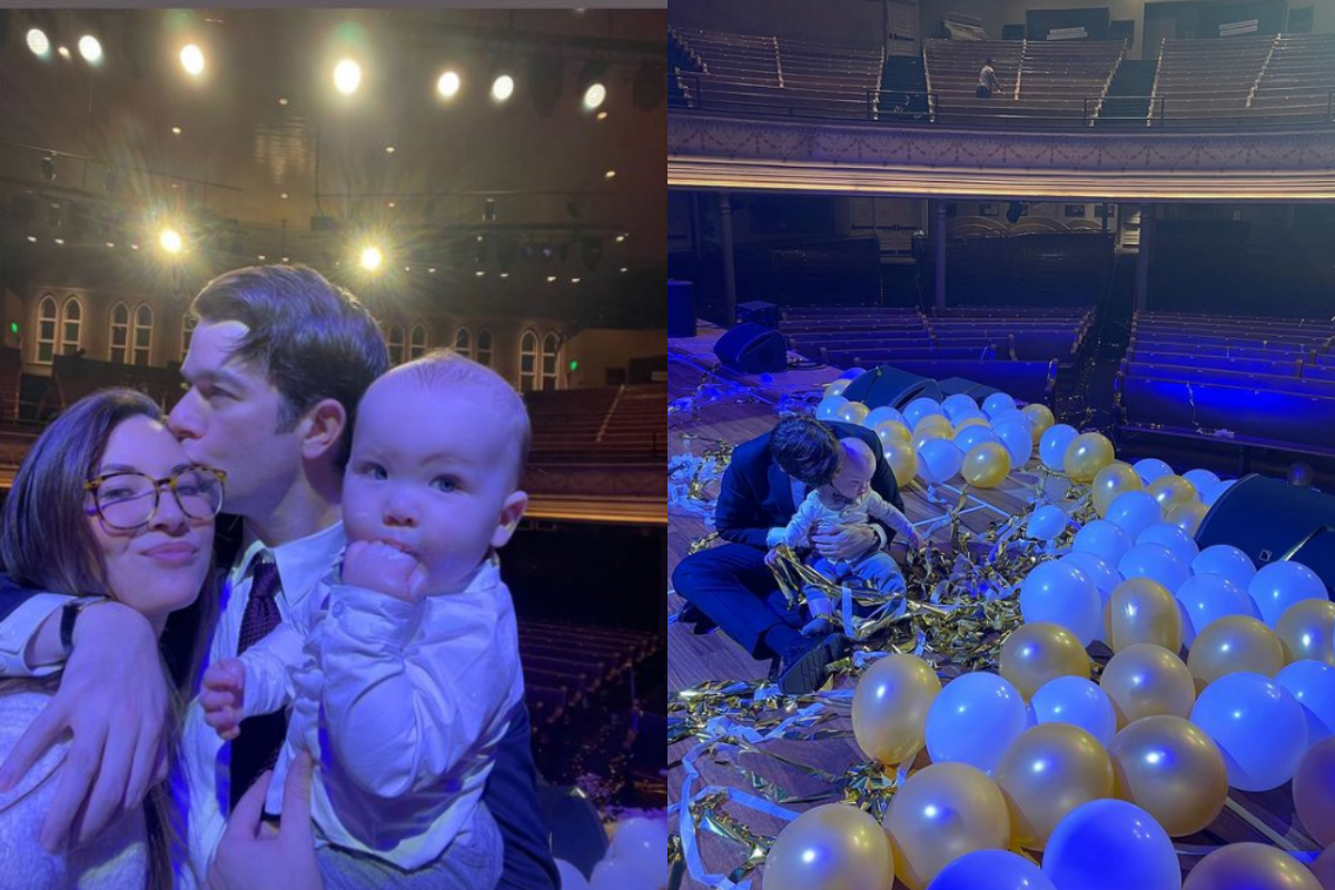 John Mulaney celebrates 40th birthday with son