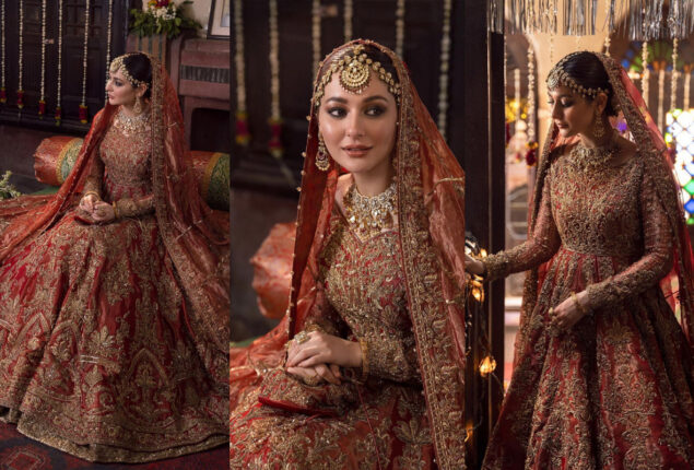 Hania Aamir looks gorgeous in her latest bridal shoot