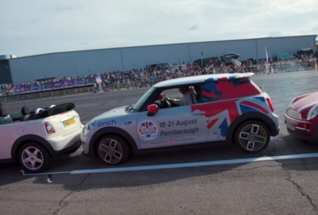 British stunt driver sets a new world record for parallel parking