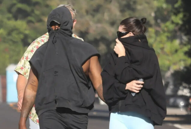 Kanye West spotted with mystery woman after his ex-wife Kim became single