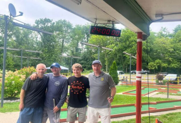World record: Four men play 2,097 miniature golf holes in 24 hours