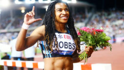 Aleia Hobbs wins the women’s diamond league 100m
