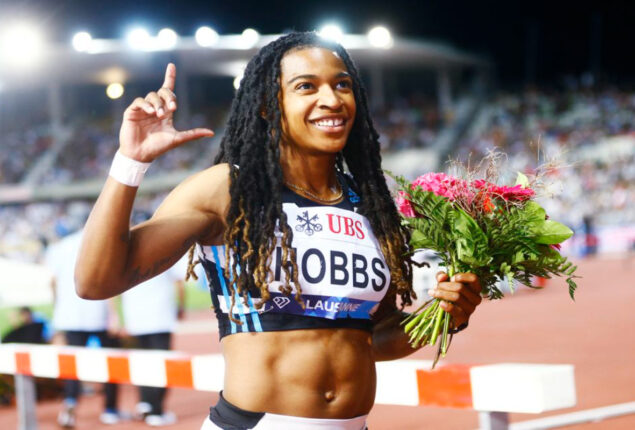 Aleia Hobbs wins the women’s diamond league 100m