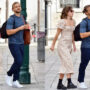 Emma Watson steps outside with her beau Brandon Green