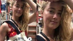 Amber Heard dropped jaws in floral red outfit during visit to a bookstore