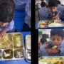 Inspirational video: Boy eats chapati and rice with mouth & limb