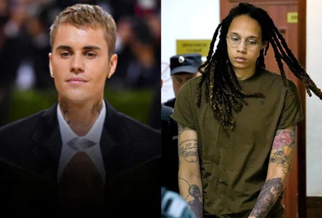 Canadian pop star Justin Bieber offers his help to Brittney Griner