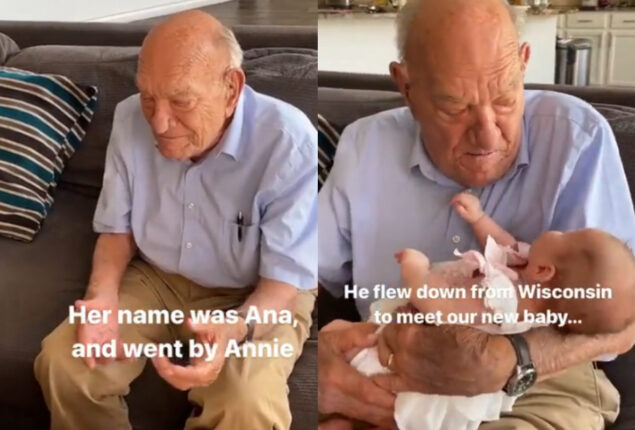 Emotional Video: Man named his great-grandchild after his late wife