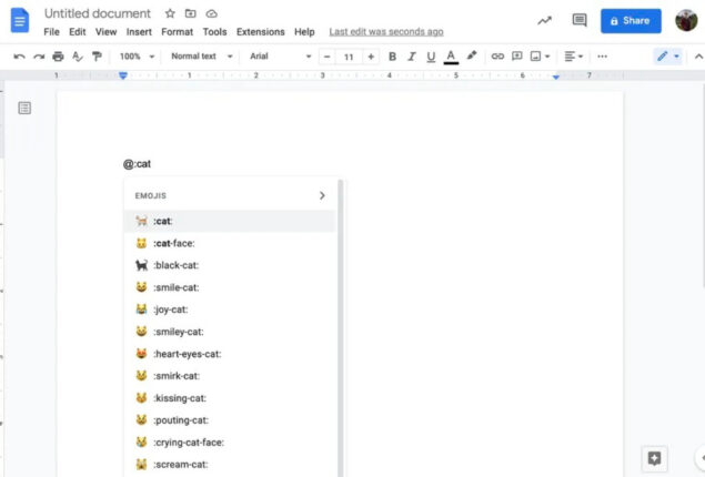 Emojis in Google Docs can now be added easily