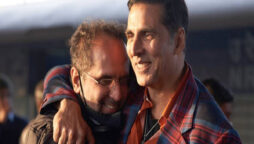 Akshay Kumar and Aanand L Rai photographed at airport