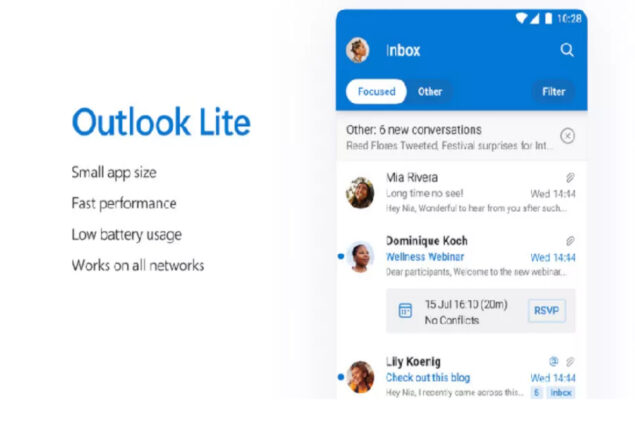 New Outlook is compatible with basic phones