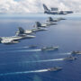 Taiwan claims to have seen numerous Chinese aircraft and warships engaged in a potential mock attack