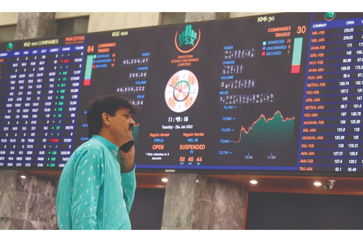 Pakistan bourse closes lower over economic upheaval
