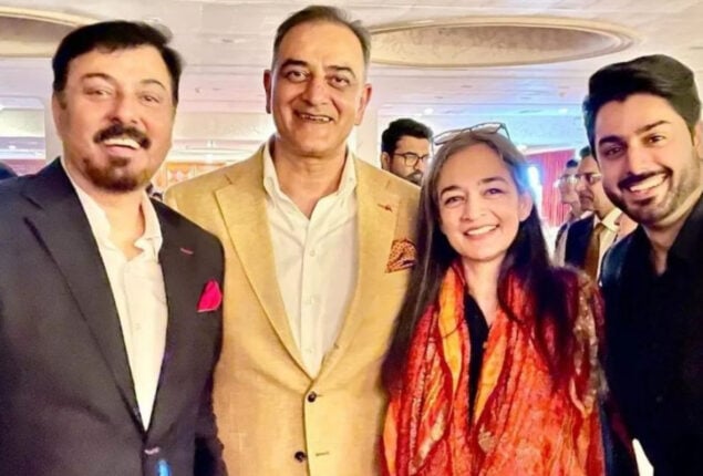 Nauman Ijaz spotted with family in a recent wedding: see photos