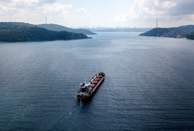 Location of the first ship carrying grain to leave Ukraine is unknown