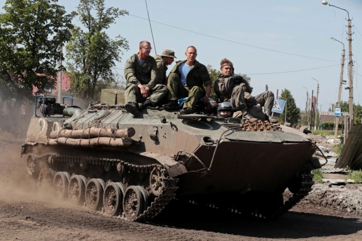 Russian troops in south Ukraine