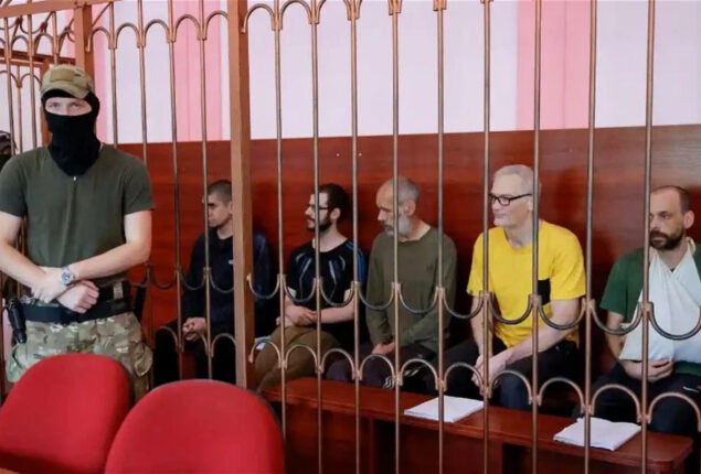 Briton pleads not guilty  for mercenary charges in Russian-backed court