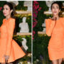 Malaika Arora looks pretty in mini orange dress