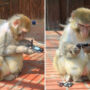 Monkey call a cops from a zoo in California goes viral