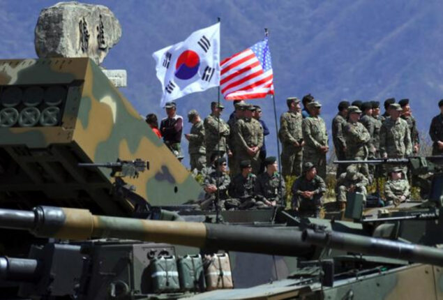 South Korea and US greatest joint military drills are currently underway