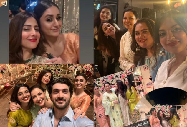 Habs: Feroze Khan, Ushna Shah and the cast celebrate last day of shoot