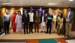 Outgoing defence secretary visits IPRI