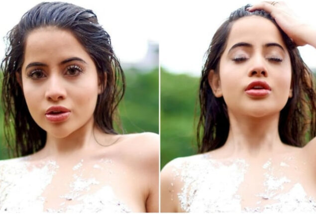 Urfi Javed creates new bold look by using silver over her body, pictures goes viral 