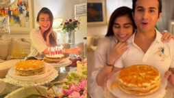 Sadaf Kanwal gets midnight birthday surprise from Shehroz Sabzwari