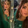 Iqra Aziz radiates glamour in bottle-green ethnic dress
