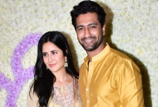 Vicky Kaushal and Katrina Kaif spotted at Arpita Khan Sharma’s house
