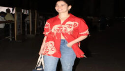 Tamannaah Bhatia shines in red as she is caught at Mumbai airport