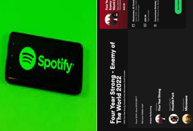 Spotify sells concert tickets directly to fans
